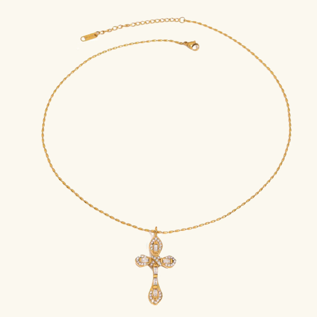 [Royal&Vicky]Olea Diamond Crucifix