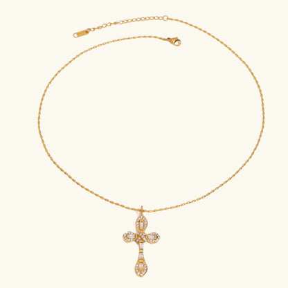 [Royal&Vicky]Olea Diamond Crucifix