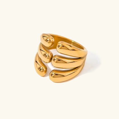 [Royal&Vicky]Cassiel Layered Gold Ring