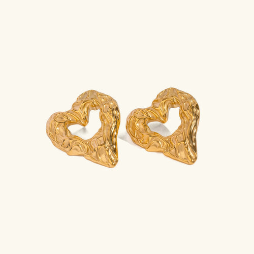 [Royal&Vicky]Helene Heart Earrings
