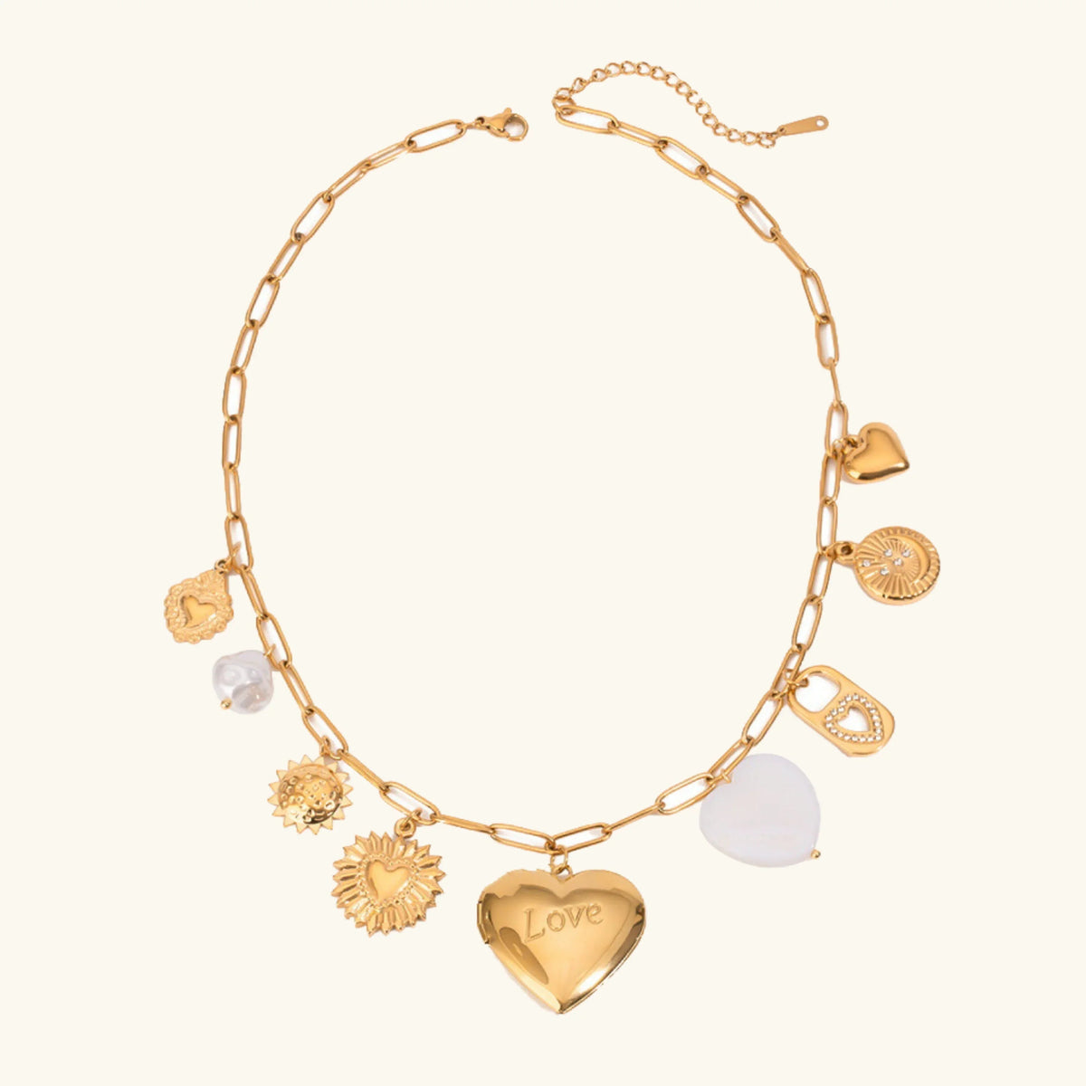 [Royal&Vicky]Lianne Gold Heart Locket