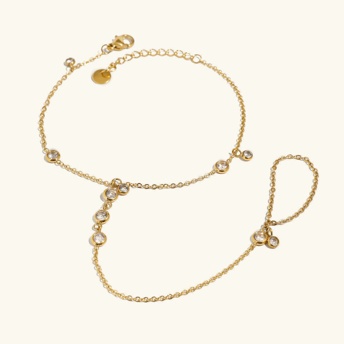 [Royal&Vicky]Elina Diamond Hand Chain