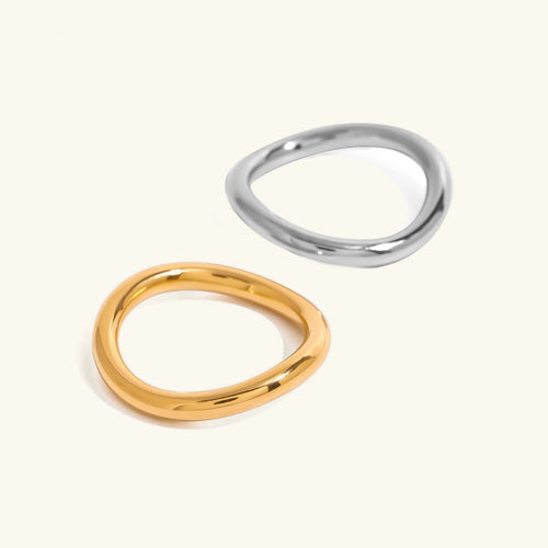 [Royal&Vicky]Miley Gold & Silver Layered Rings