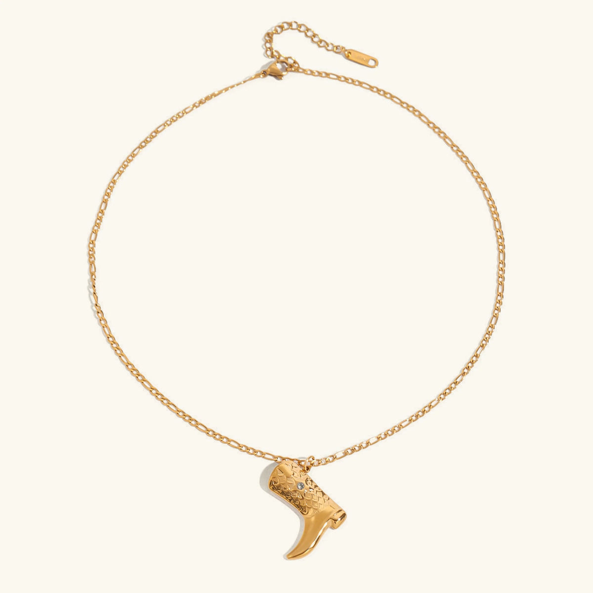 [Royal&Vicky]Makayla Gold Boot Pendant