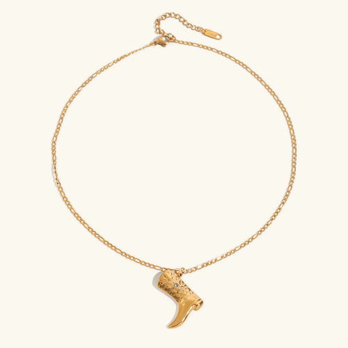 [Royal&Vicky]Makayla Gold Boot Pendant