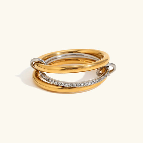 [Royal&Vicky]Chastity Diamond Ring Stack