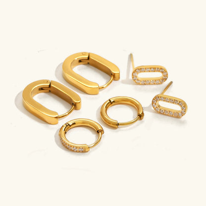 [Royal&Vicky]Ryleigh Diamond Hoop Bundle