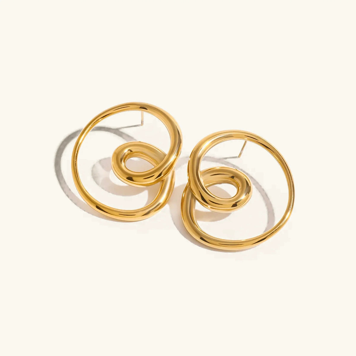 [Royal&Vicky]Angelique Golden Twist Earrings