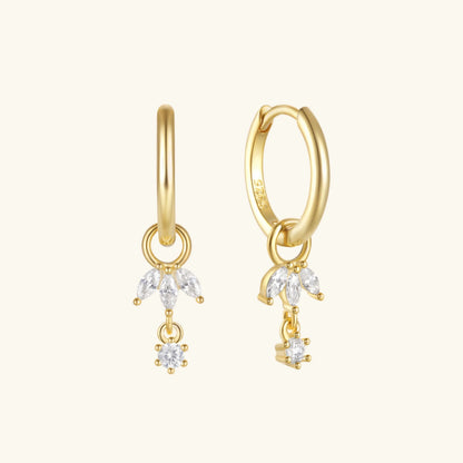 [Royal&Vicky]Brooke Removable Charm Hoops