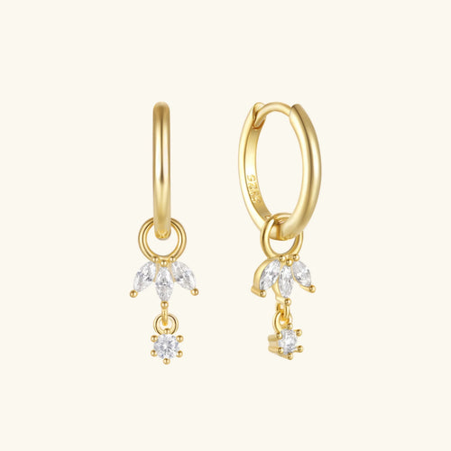 [Royal&Vicky]Brooke Removable Charm Hoops