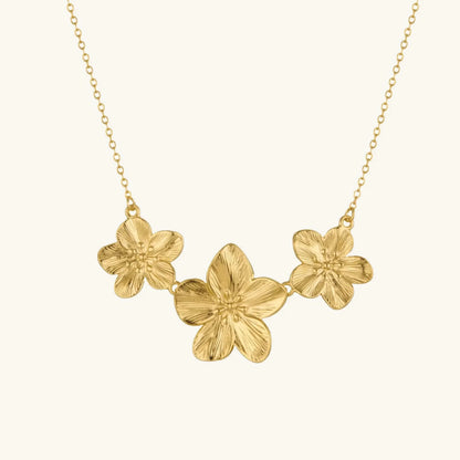 [Royal&Vicky]Millie Gold Flower Necklace
