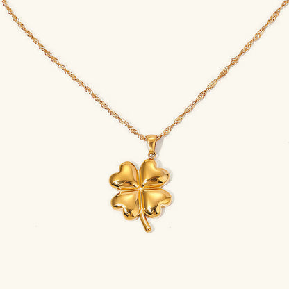 [Royal&Vicky]Ella Clover Gold Necklace