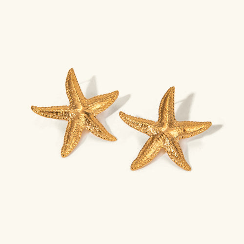 [Royal&Vicky]Serene Gold Starfish Earrings