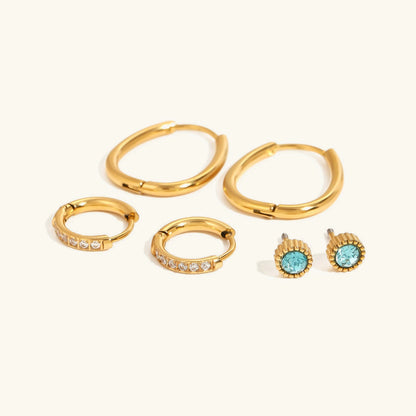 [Royal&Vicky]Kylie Diamond Earring Bundle
