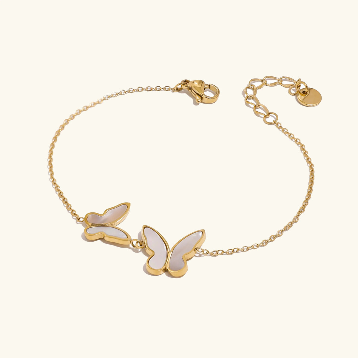 [Royal&Vicky]Blaire Butterfly Pearl Bracelet