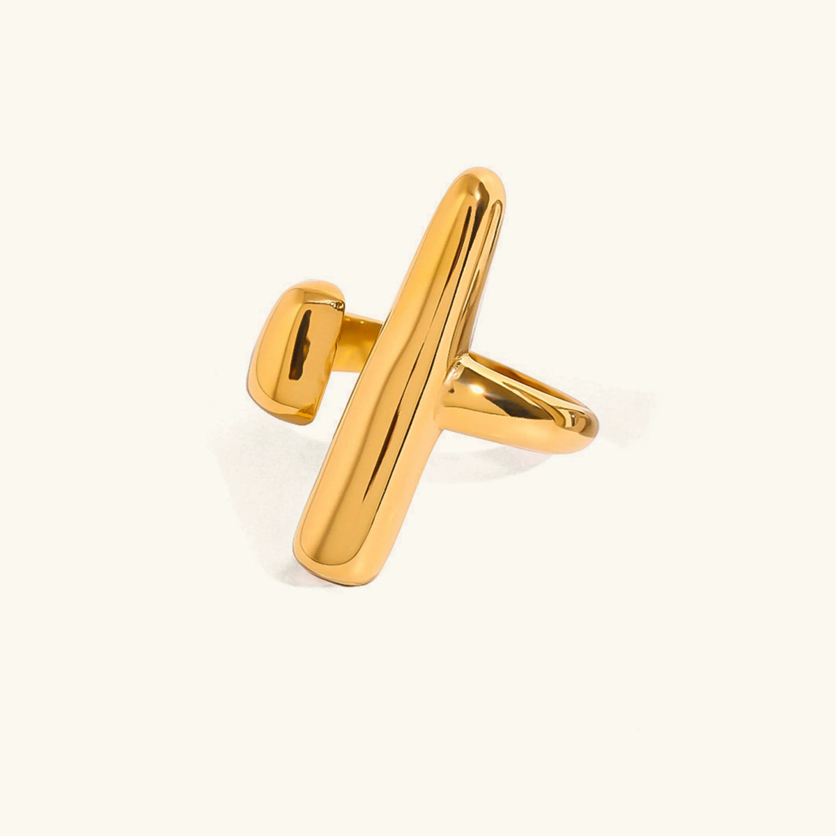 [Royal&Vicky]Seraphina Contemporary Gold Ring