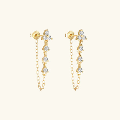 [Royal&Vicky]Daniella Diamond Chain Stud
