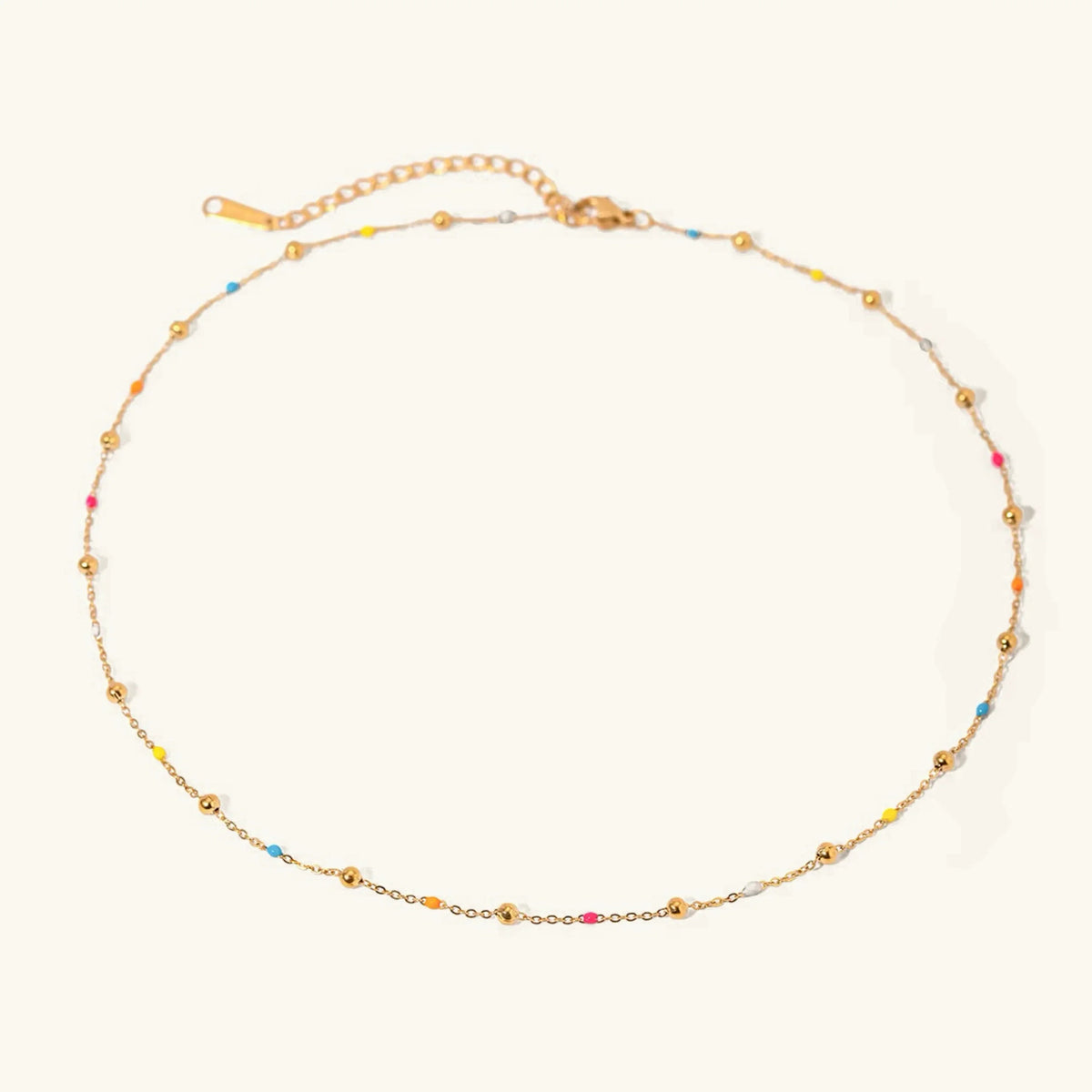 [Royal&Vicky]Amphitrite Gold Chain Bead Necklace