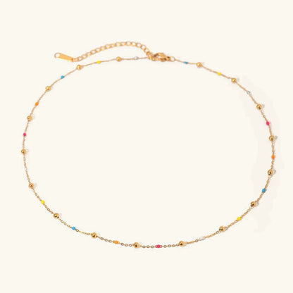 [Royal&Vicky]Amphitrite Gold Chain Bead Necklace