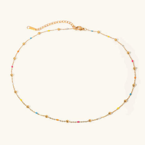 [Royal&Vicky]Amphitrite Gold Chain Bead Necklace