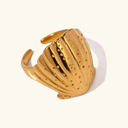 [Royal&Vicky]Aloha Gold Seashell Ring