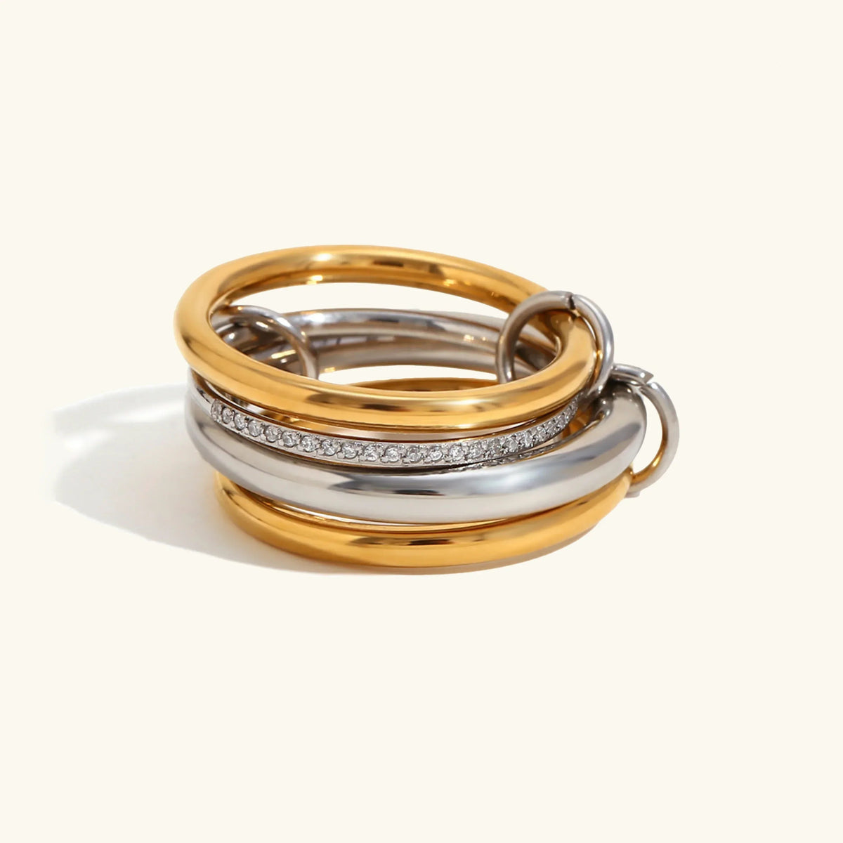 [Royal&Vicky]Aeliana Diamond Ring Stack