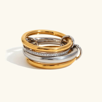 [Royal&Vicky]Aeliana Diamond Ring Stack