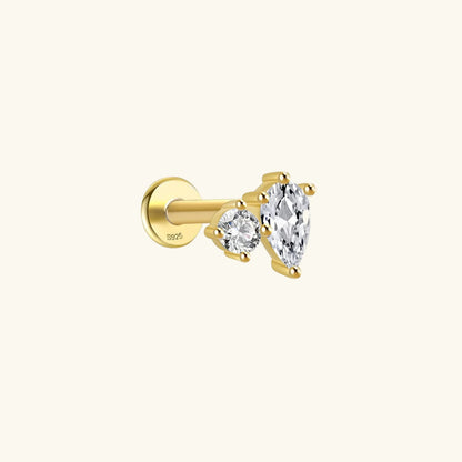 [Royal&Vicky]Kate Flat Back Diamond Stud