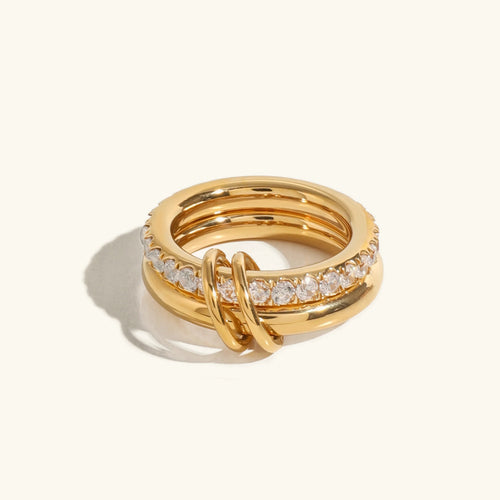 [Royal&Vicky]Alison Stacked Diamond Ring