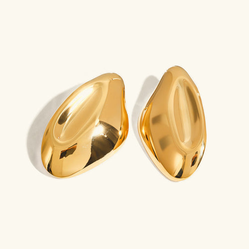 [Royal&Vicky]Zinnia Gold Earrings