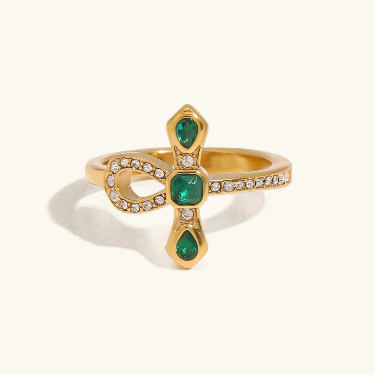 [Royal&Vicky]Joy Diamond Knot Gold Ring