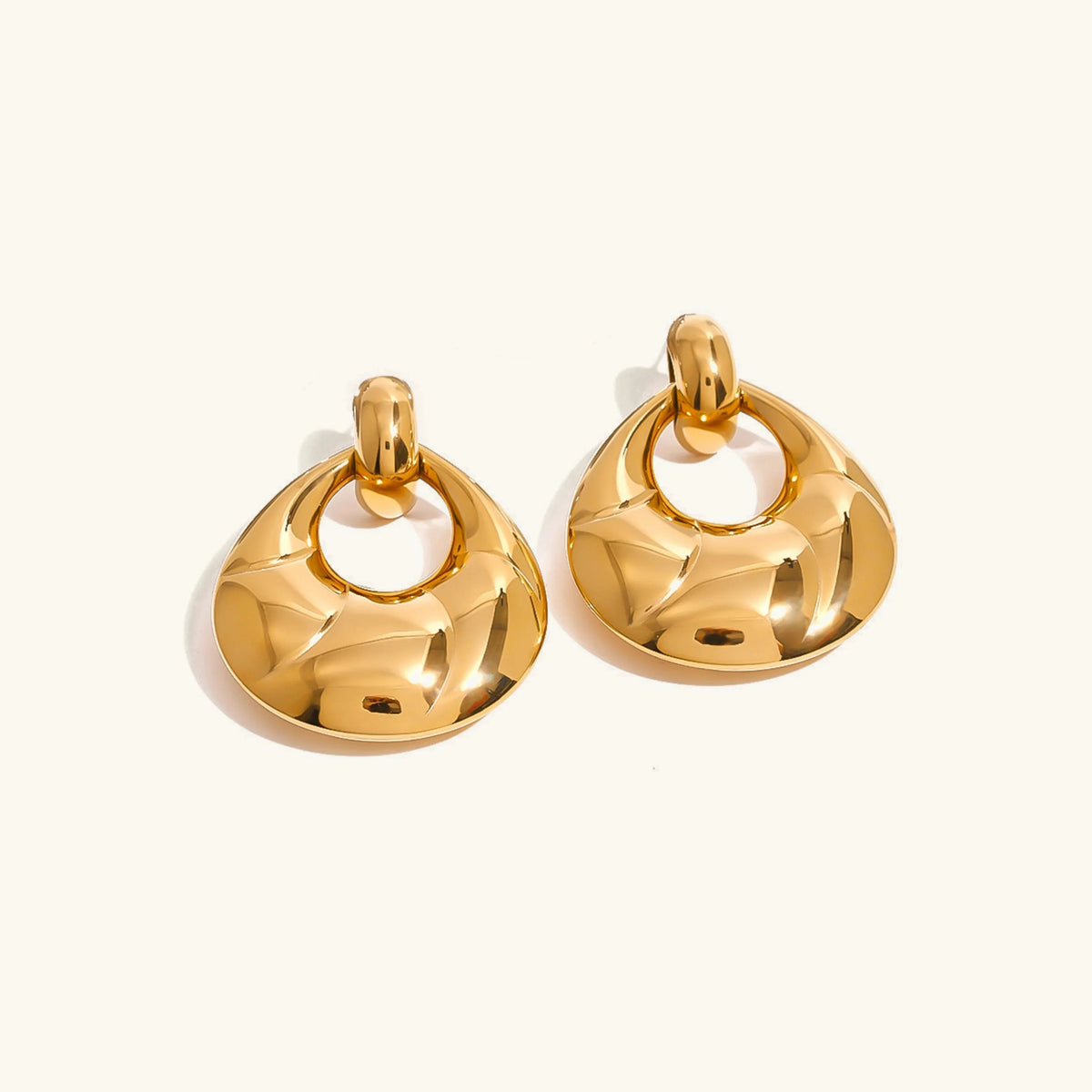 [Royal&Vicky]Coralyn Gold Earrings