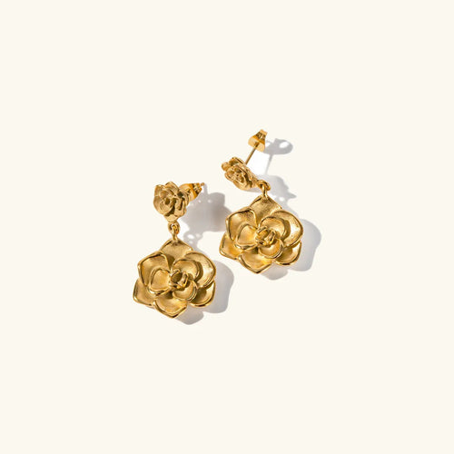 [Royal&Vicky]Thelma Gold Earrings