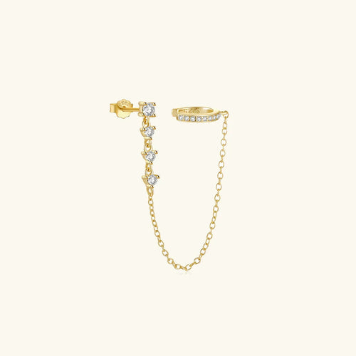 [Royal&Vicky]Audra Chain Cuff Earring