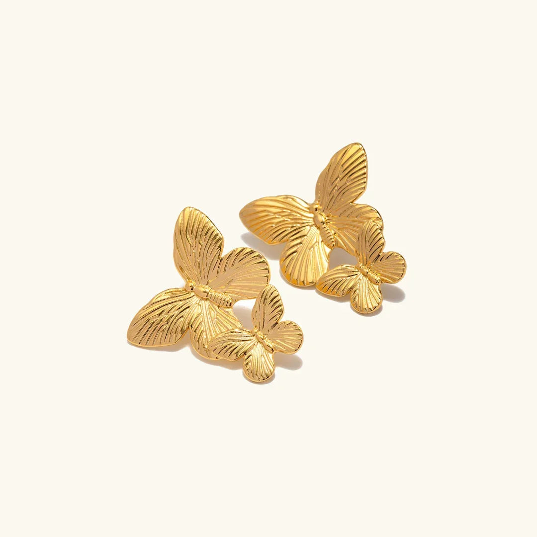 [Royal&Vicky]Butterfly Gold Earrings