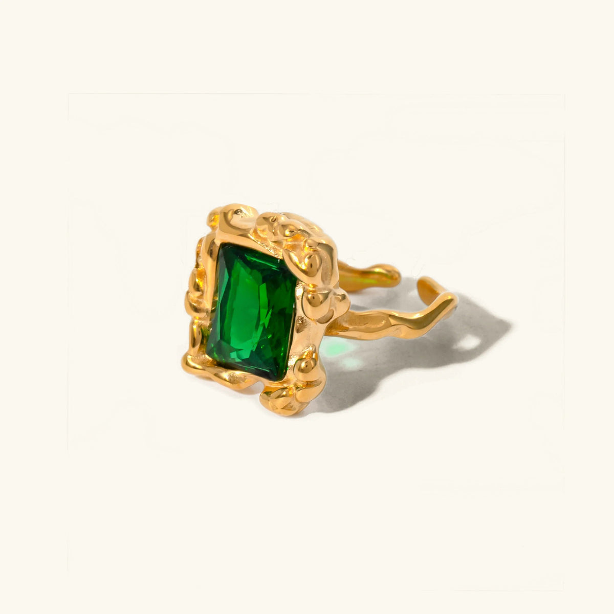 [Royal&Vicky]Priscilla Emerald Ring