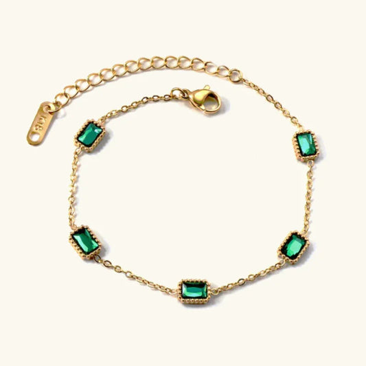[Royal&Vicky]Erin Green Bracelet