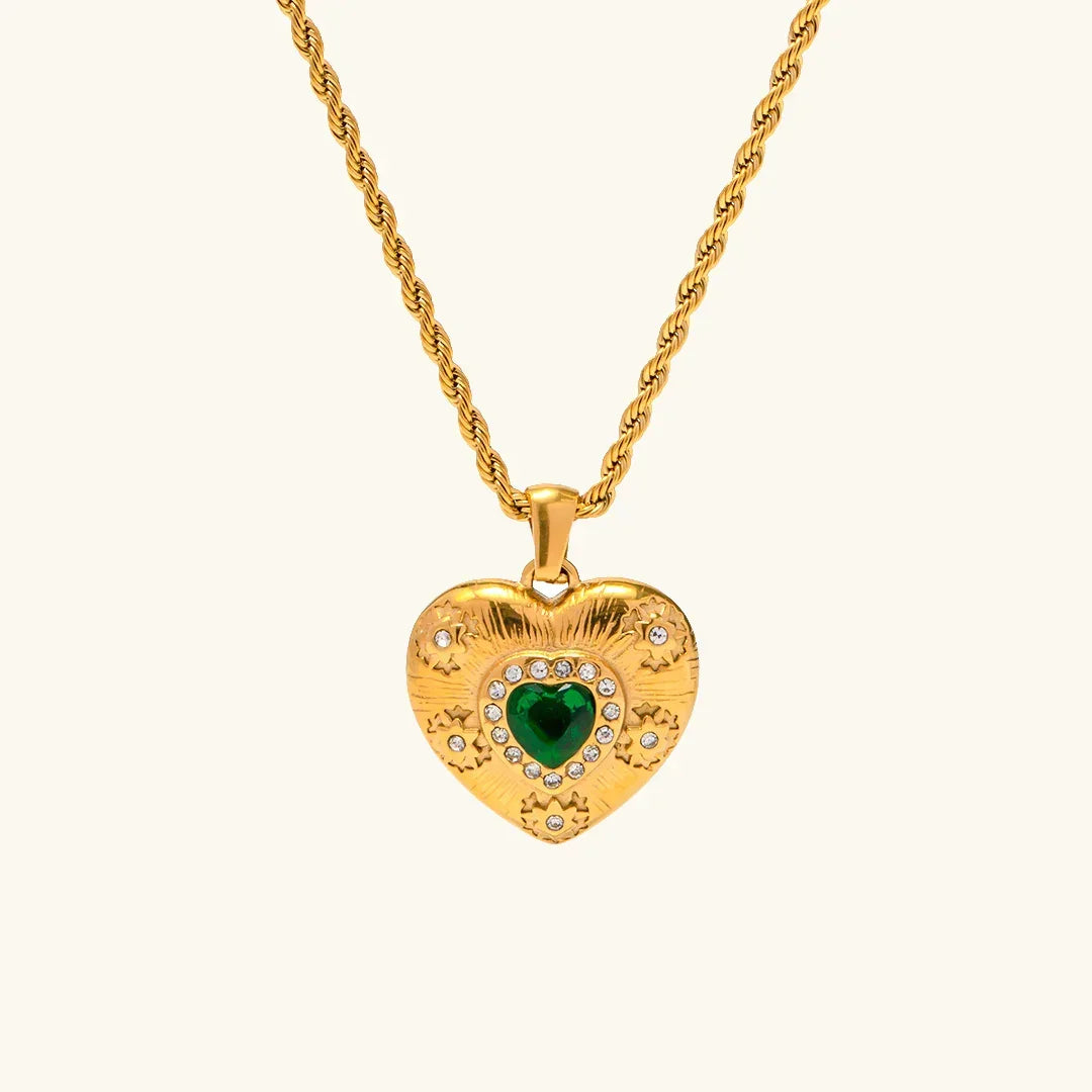 [Royal&Vicky]Caelus Gold Heart Necklace