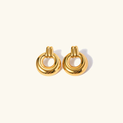 [Royal&Vicky]Lynora Gold Earrings