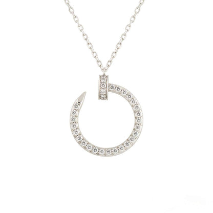 [Royal&Vicky]JUSTE NECKLACE SILVER DIAMONDS