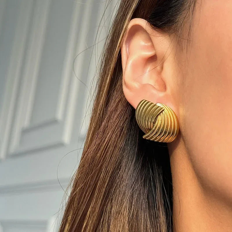 [Royal&Vicky]Sonia Gold Earrings