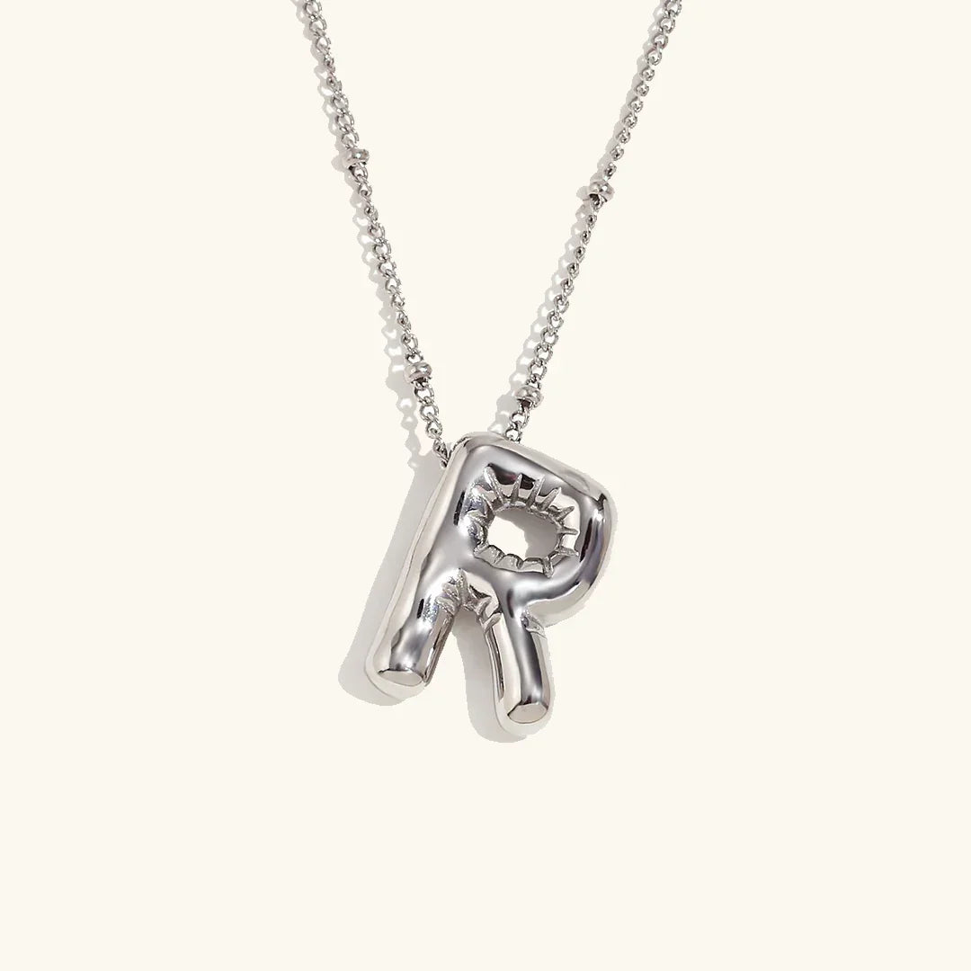 [Royal&Vicky]Balloon Gold Initial Necklace