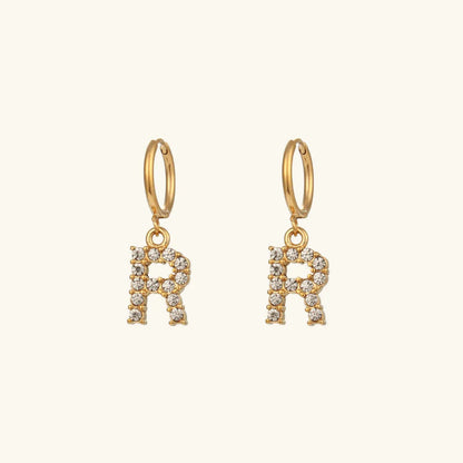 [Royal&Vicky]Wilhemina Initial Letter Earrings