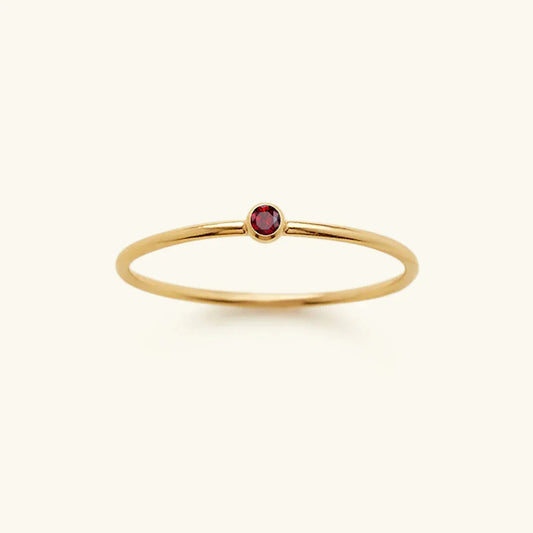 [Royal&Vicky]Amelia Birthstone Stacker Ring