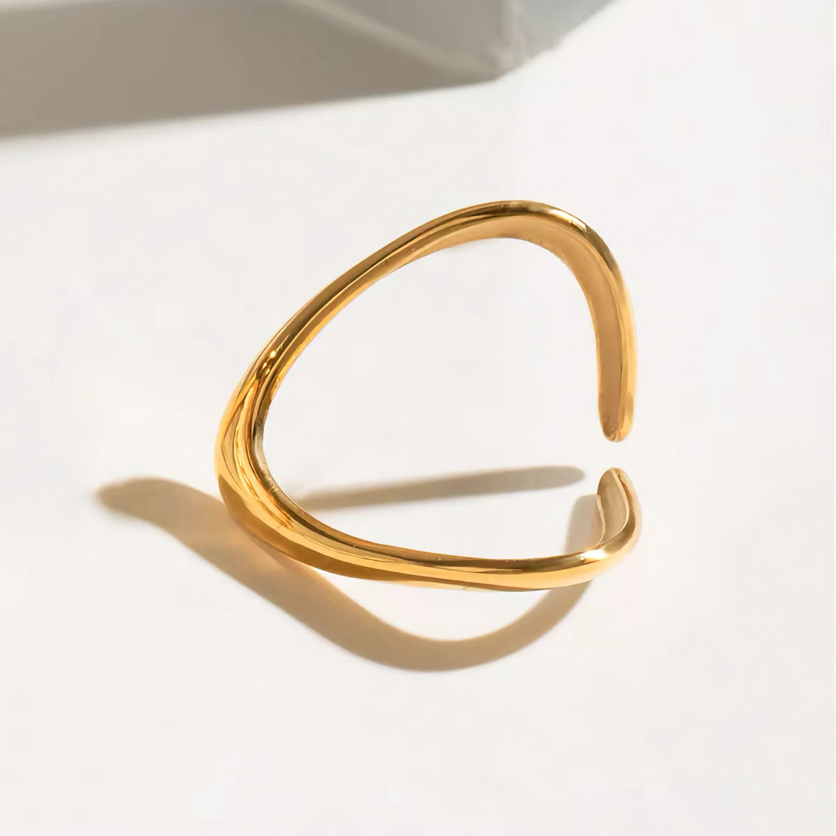 [Royal&Vicky]Paisley Gold Arc Ring