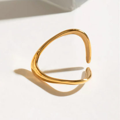 [Royal&Vicky]Paisley Gold Arc Ring