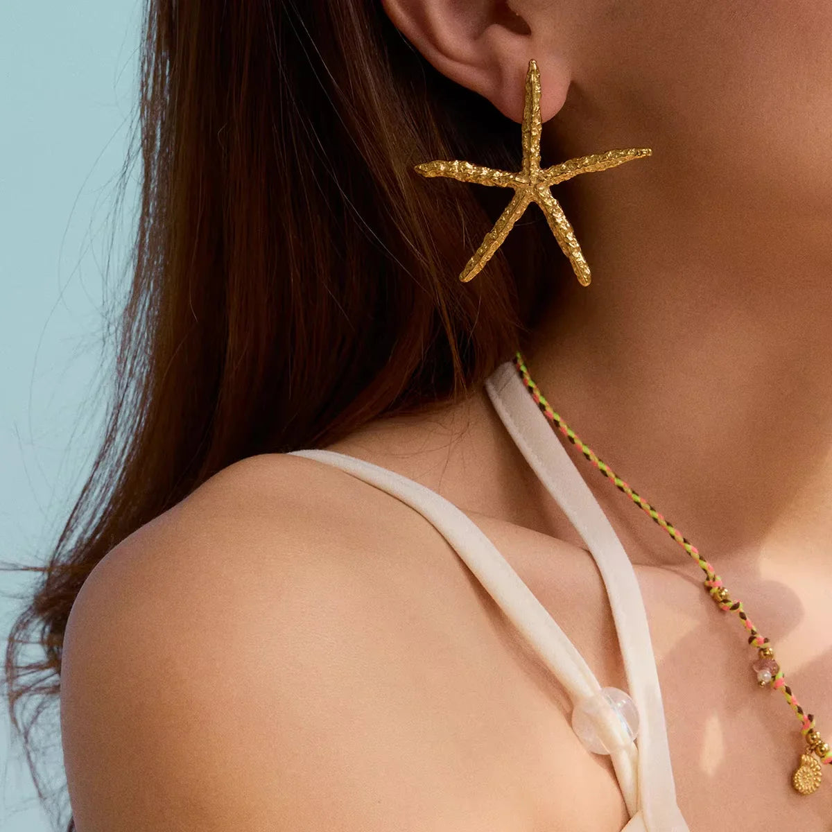 [Royal&Vicky]Claudia Gold Starfish Earrings