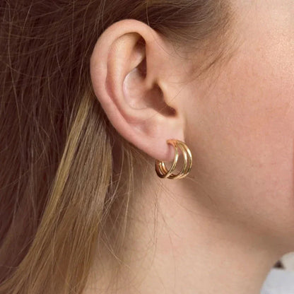 [Royal&Vicky]Cradle Gold Earrings