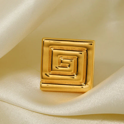 [Royal&Vicky]Karina Gold Earrings