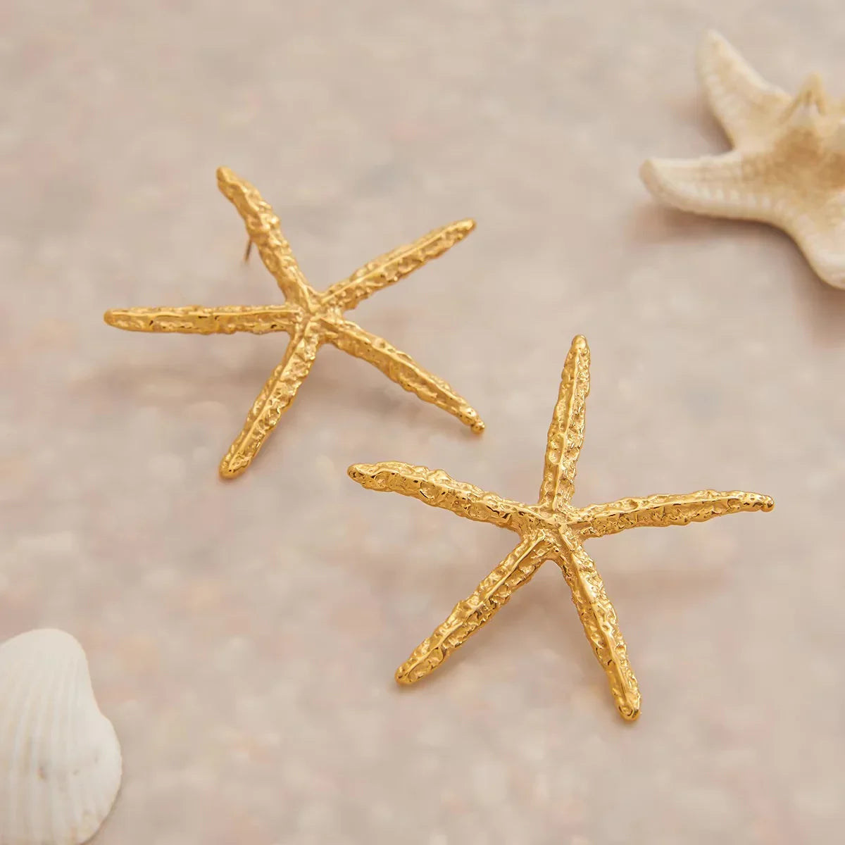 [Royal&Vicky]Claudia Gold Starfish Earrings